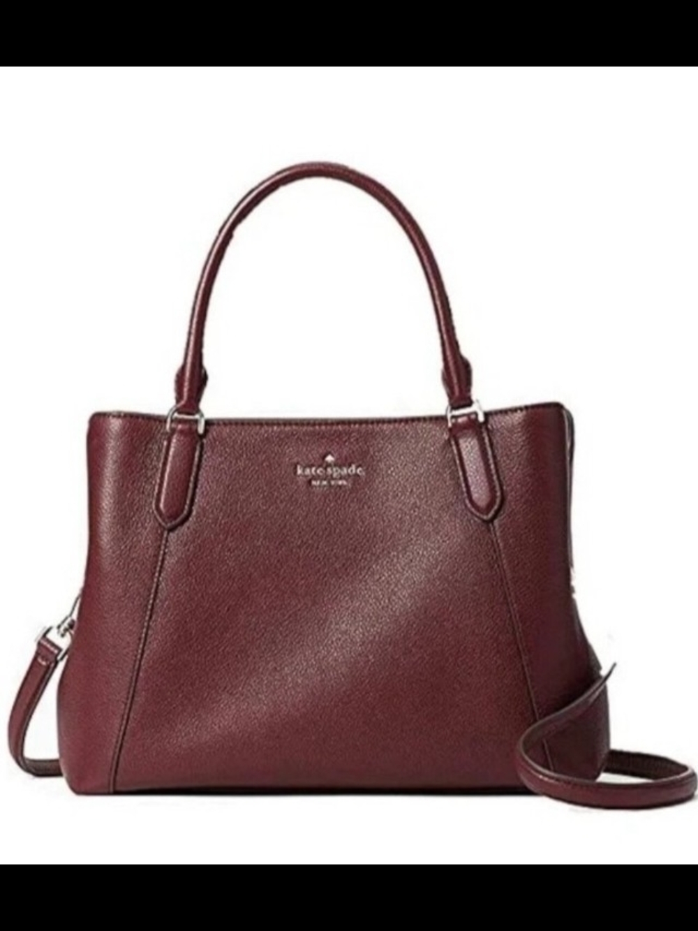 kate spade Burgundy Leather Shoulder Satchel